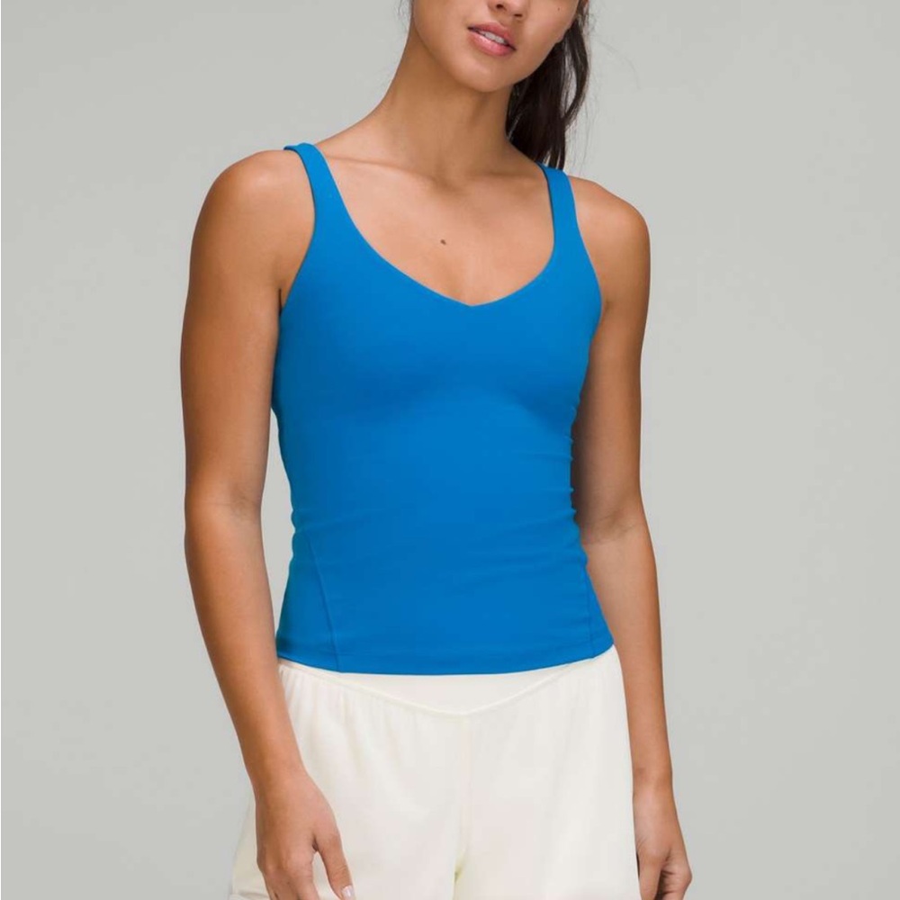 Lululemon Athletica Fitted Blue Sleeveless Tank